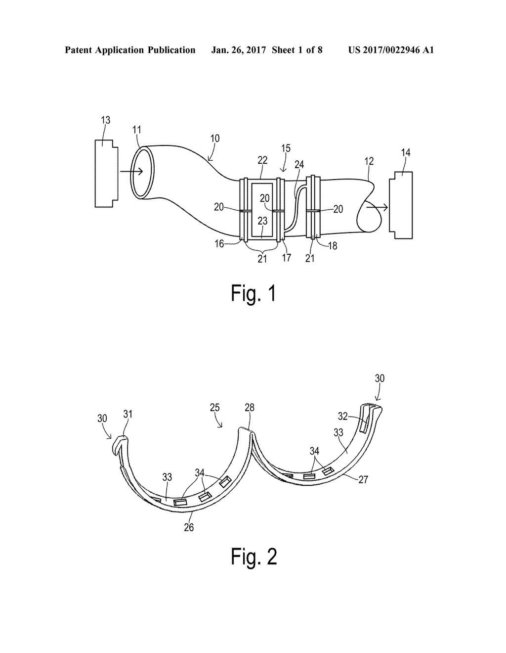 FLEXIBLE TURBOCHARGER AIR DUCT WITH CONSTRICTING RINGS - diagram, schematic, and image 02