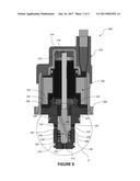 TWO STAGE VALVE WITH CONICAL SEAT FOR FLOW SHUT-OFF AND SPOOL KNIFE EDGE     FOR METERING FLOW CONTROL diagram and image