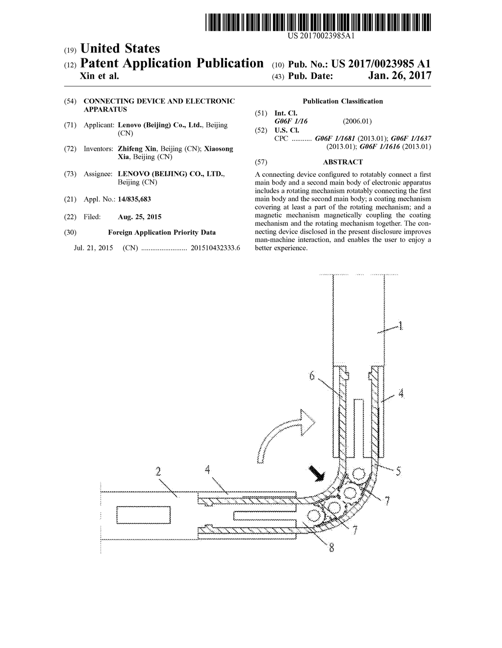 Connecting Device and Electronic Apparatus - diagram, schematic, and image 01