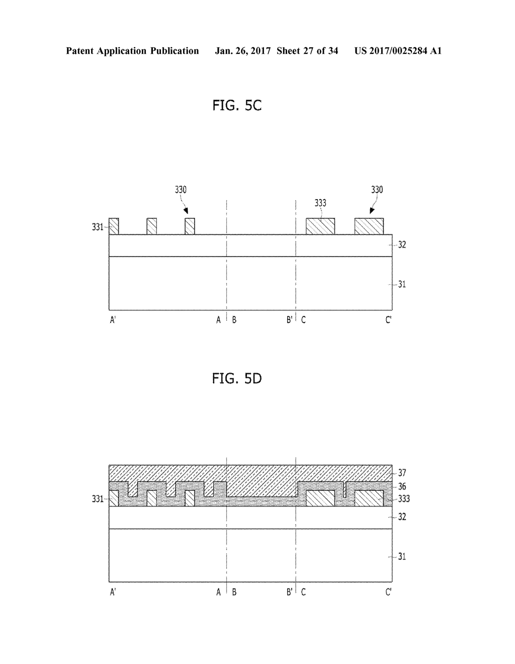 METHOD FOR FORMING PATTERNS OF SEMICONDUCTOR DEVICE - diagram, schematic, and image 28