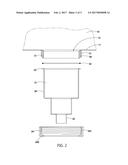 Seamless locking drain connector structure of metallic sink diagram and image