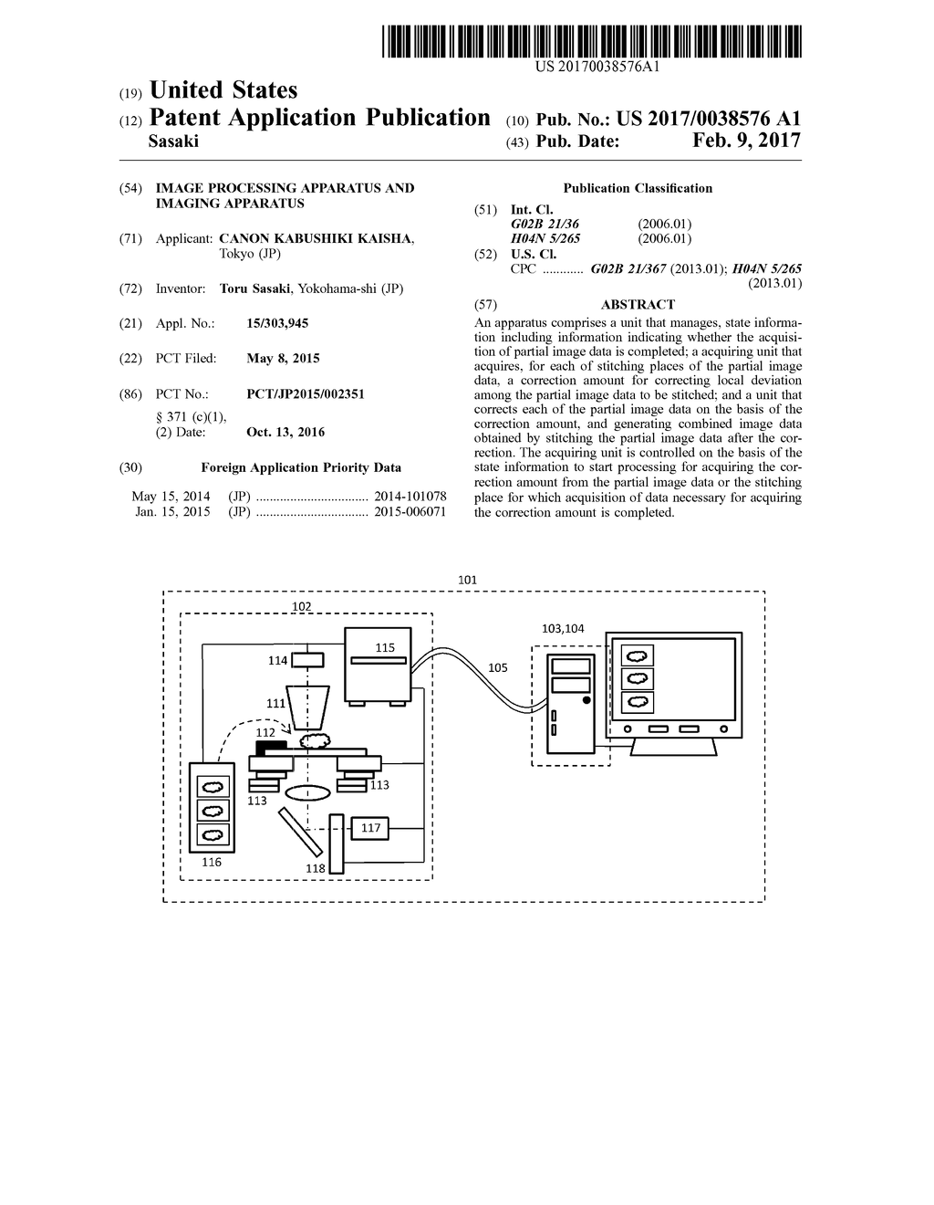 IMAGE PROCESSING APPARATUS AND IMAGING APPARATUS - diagram, schematic, and image 01