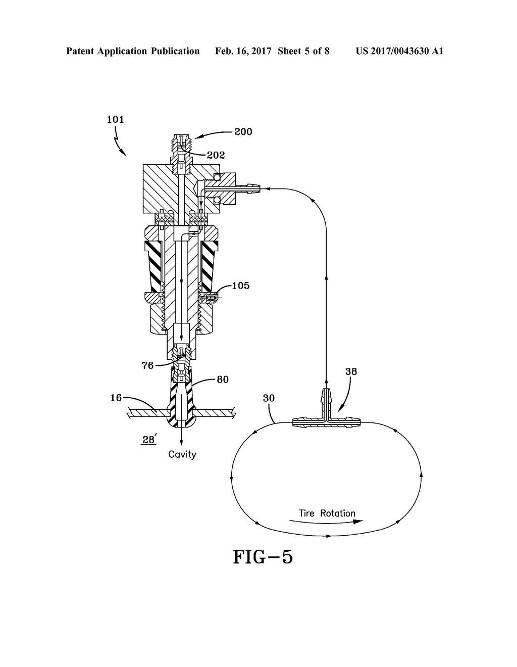 VALVE STEM-BASED AIR MAINTENANCE TIRE AND METHOD - diagram, schematic, and image 06