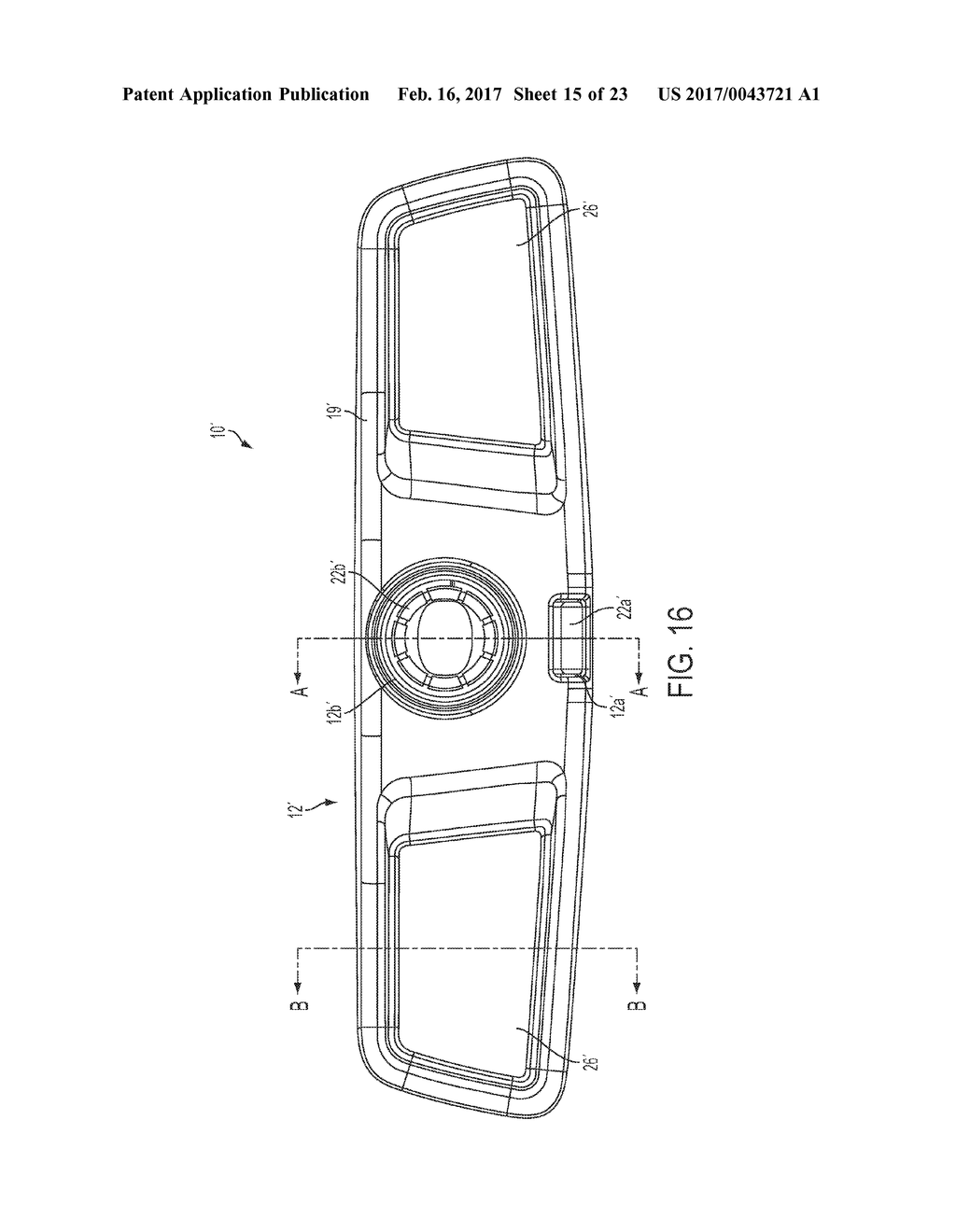 METHOD OF MAKING A MIRROR SUBSTRATE FOR AN INTERIOR REARVIEW MIRROR     ASSEMBLY FOR A VEHICLE - diagram, schematic, and image 16