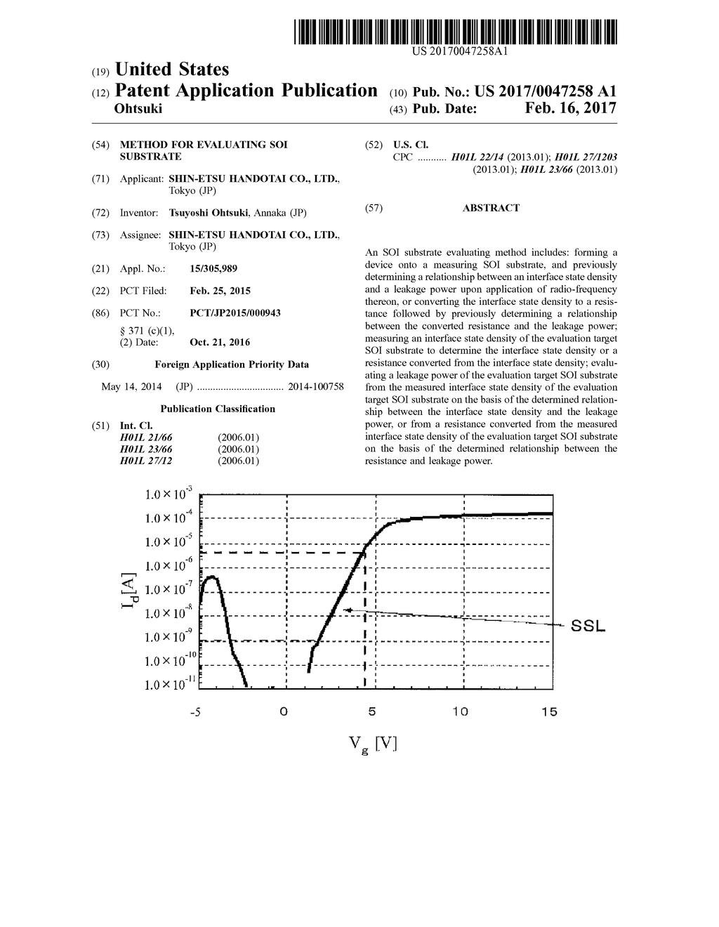 METHOD FOR EVALUATING SOI SUBSTRATE - diagram, schematic, and image 01