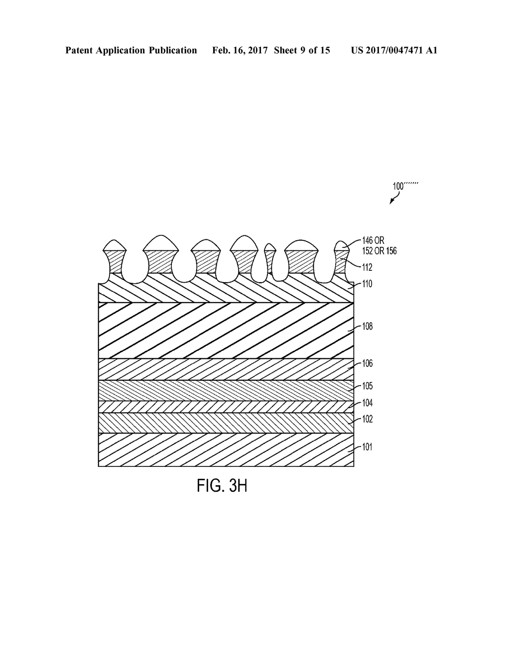 THIN-FILM SEMICONDUCTOR OPTOELECTRONIC DEVICE WITH TEXTURED FRONT AND/OR     BACK SURFACE PREPARED FROM TEMPLATE LAYER AND ETCHING - diagram, schematic, and image 10