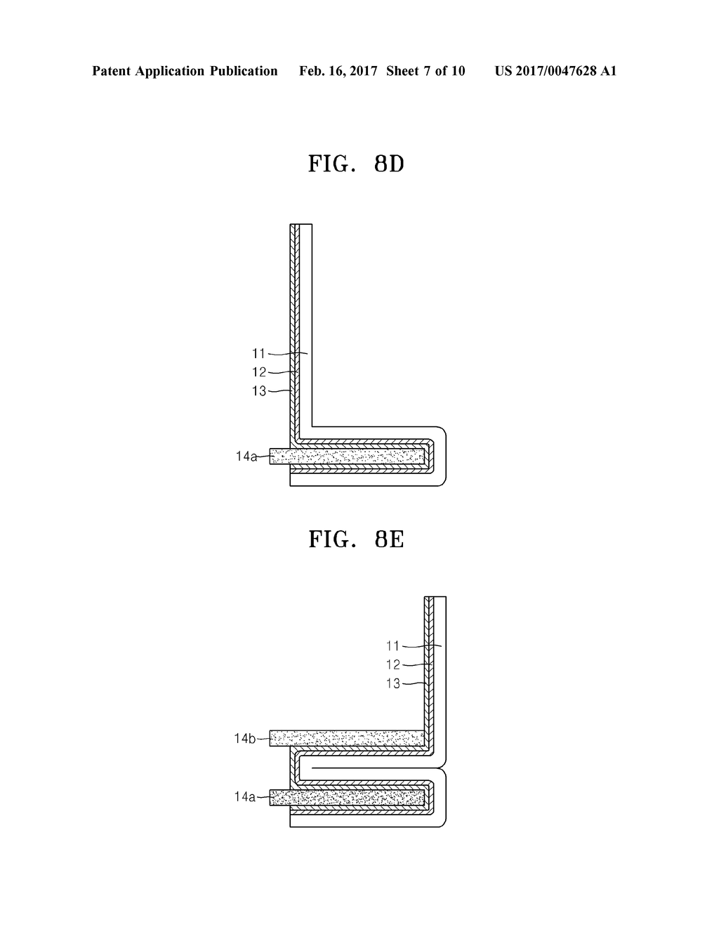 METAL-AIR BATTERY HAVING FOLDED STRUCTURE AND METHOD OF MANUFACTURING THE     SAME - diagram, schematic, and image 08