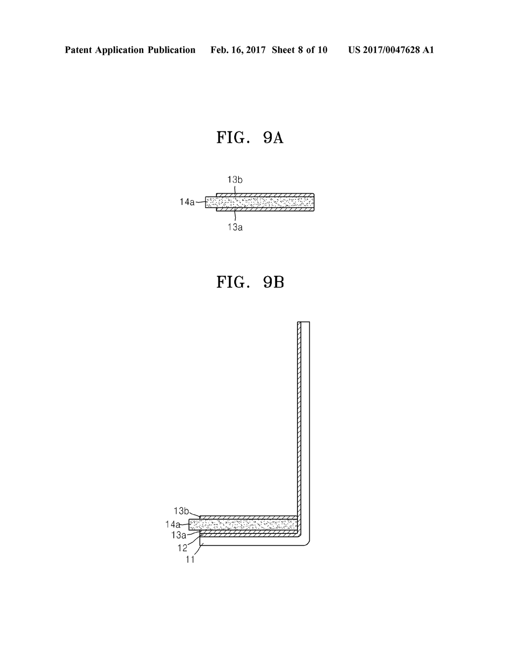 METAL-AIR BATTERY HAVING FOLDED STRUCTURE AND METHOD OF MANUFACTURING THE     SAME - diagram, schematic, and image 09