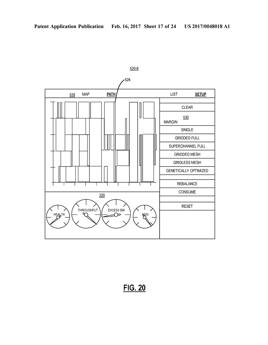 SYSTEMS AND METHODS TO INCREASE CAPACITY IN OPTICAL NETWORKS BASED ON     EXCESS MARGIN - diagram, schematic, and image 18