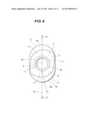 CUTTING INSERT HAVING ARC-SHAPED CUTTING EDGES AND INCLINED SEATING     SURFACES, TOOL BODY AND CUTTING TOOL diagram and image