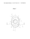 CUTTING INSERT HAVING ARC-SHAPED CUTTING EDGES AND INCLINED SEATING     SURFACES, TOOL BODY AND CUTTING TOOL diagram and image