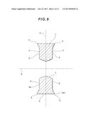 CUTTING INSERT HAVING ARC-SHAPED CUTTING EDGES AND INCLINED SEATING     SURFACES, TOOL BODY AND CUTTING TOOL diagram and image