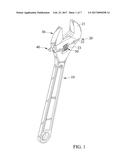 Adjustable Wrench with Bumper Structure diagram and image