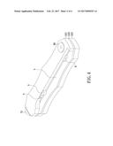 SPRING-ASSISTED KNIFE FOR ENABLING USER TO OPERATE EJECTION AND RECEIVING     OF BLADE ON SINGLE LATERAL OF HANDLE diagram and image