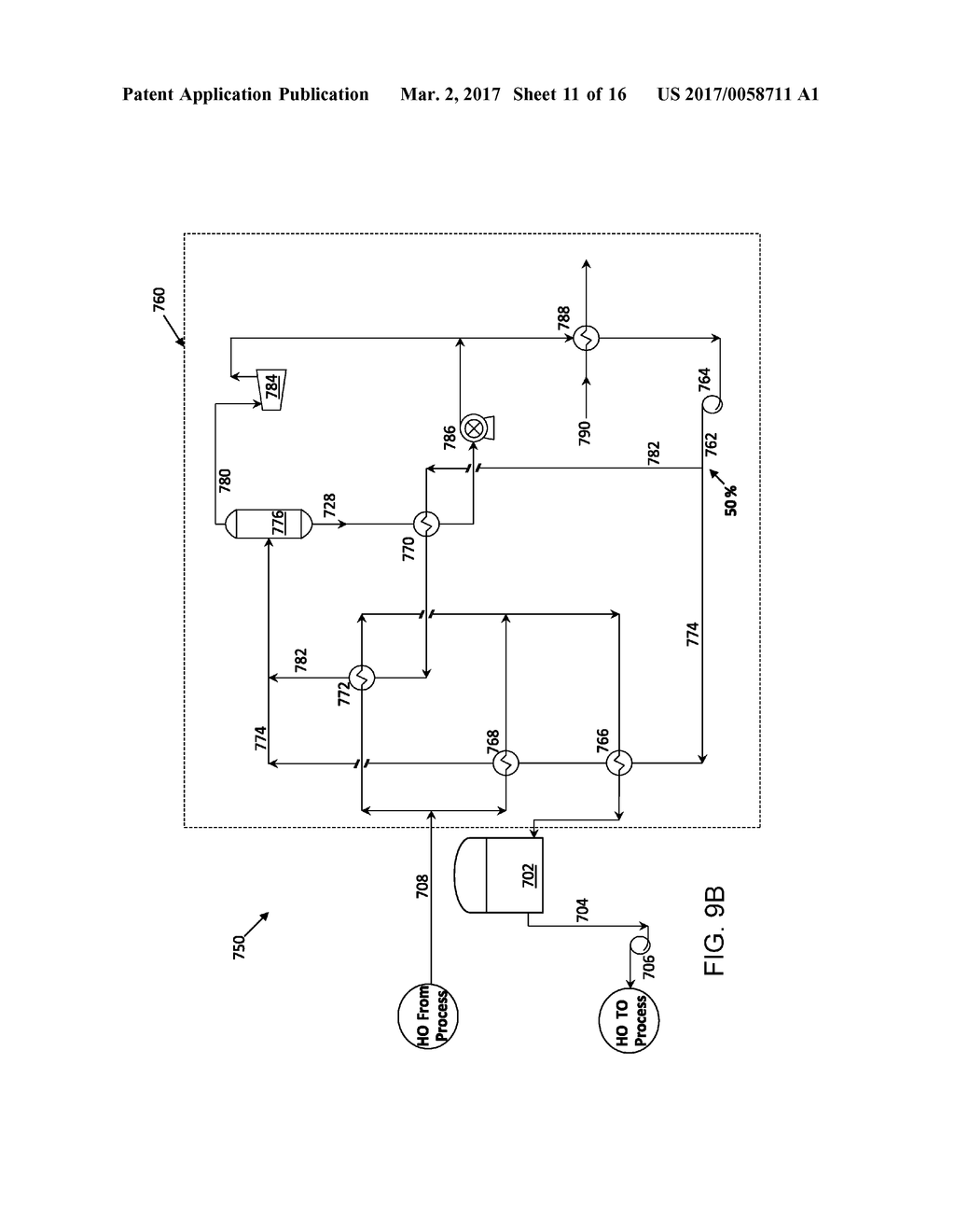 Organic Rankine Cycle Based Conversion of Gas Processing Plant Waste Heat     into Power and Cooling - diagram, schematic, and image 12