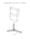 PROJECTION SYSTEM AND PROJECTION SCREEN SUPPORTING DEVICE diagram and image