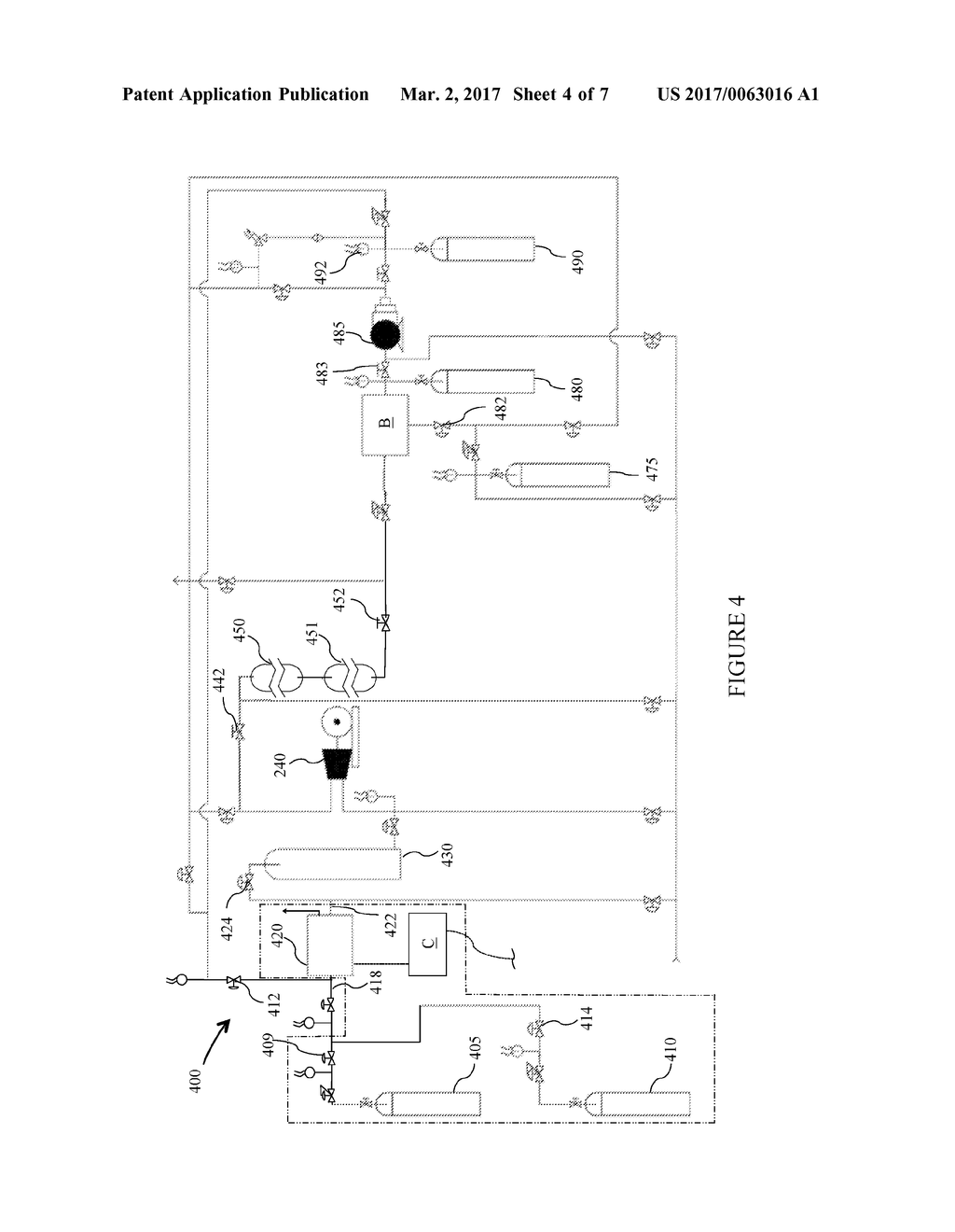 SYSTEM FOR RECLAIMING, REBALANCING AND RECIRCULATING LASER GAS MIXTURES     USED IN A HIGH ENERGY LASER SYSTEM - diagram, schematic, and image 05