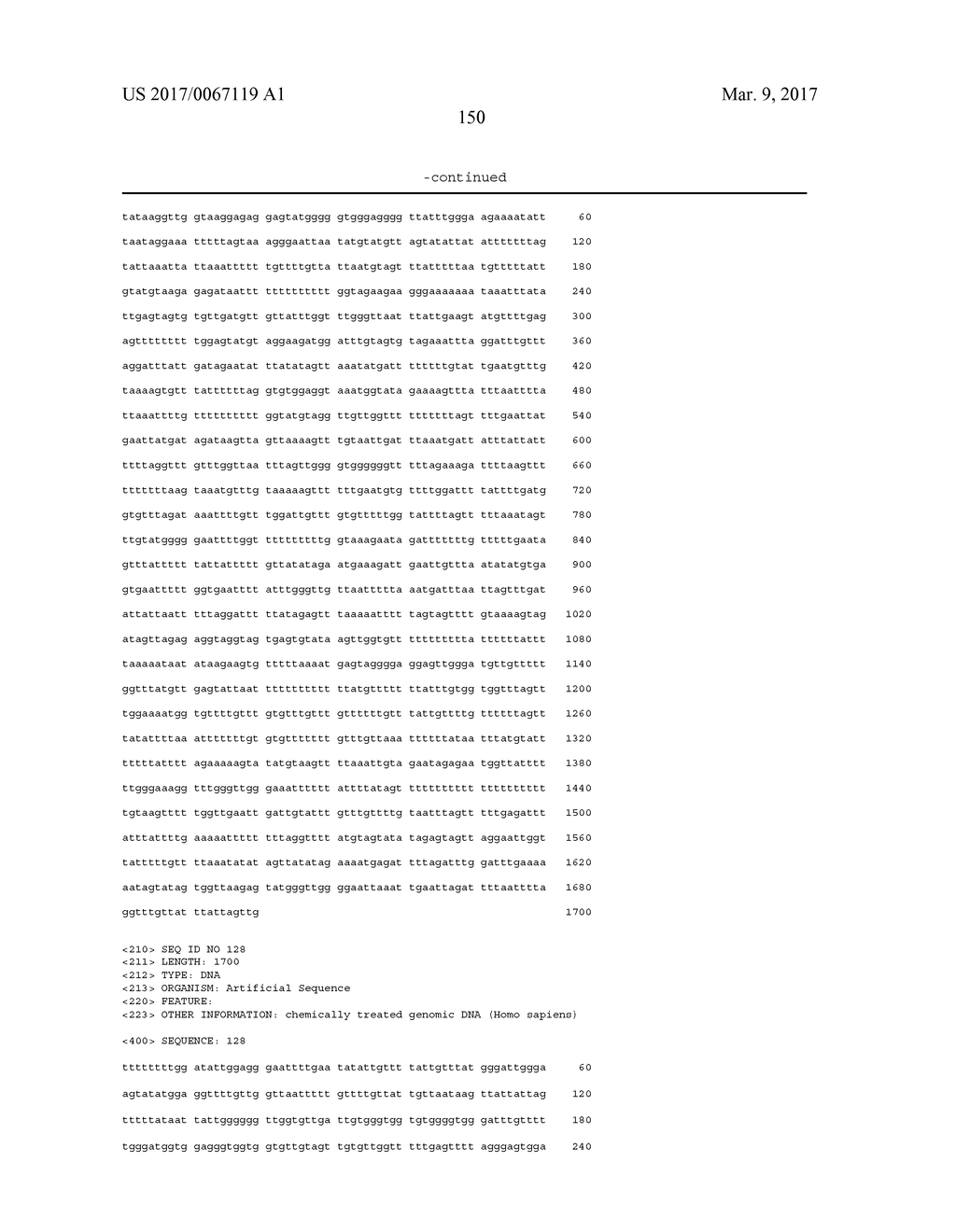 METHODS AND NUCLEIC ACIDS FOR THE ANALYSIS OF GENE EXPRESSION ASSOCIATED     WITH THE DEVELOPMENT OF PROSTATE CELL PROLIFERATIVE DISORDERS - diagram, schematic, and image 171