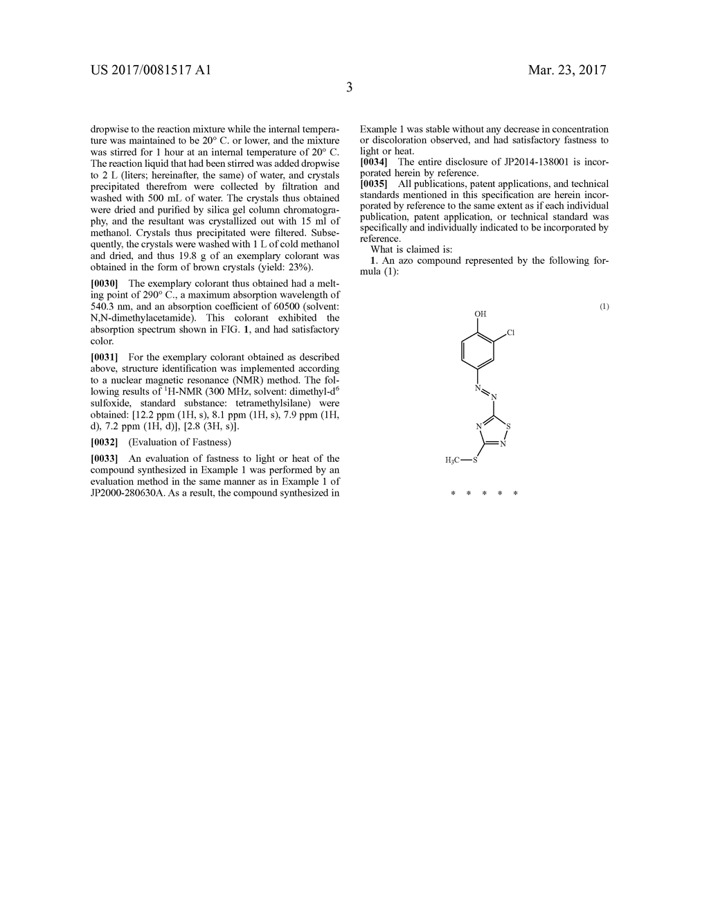 NOVEL AZO COMPOUND AND AZO COLORANT - diagram, schematic, and image 05