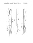 EATING UTENSIL ASSEMBLY AND RELATED METHODS diagram and image
