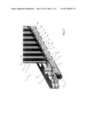 A DEVICE FOR THE INKJET PRINTING OF FLUIDS, IN PARTICULAR GLAZES, ONTO     TILES diagram and image