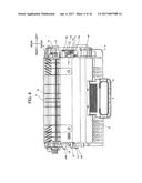 DEVELOPING CARTRIDGE INCLUDING PROTRUSION POSITIONED AT OUTER SURFACE OF     CASING diagram and image