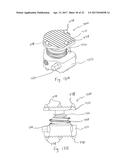 Methods and Apparatuses for Vertebral Body Distraction and Fusion     Employing a Coaxial Screw Gear Sleeve Mechanism diagram and image