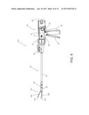 SURGICAL STAPLER WITH TERMINAL STAPLE ORIENTATION CROSSING CENTER LINE diagram and image