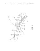 SURGICAL STAPLER WITH TERMINAL STAPLE ORIENTATION CROSSING CENTER LINE diagram and image