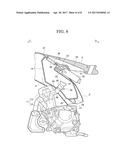 AIR CLEANER STRUCTURE OF SADDLE-RIDE TYPE VEHICLE diagram and image