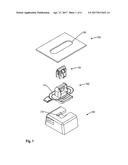 Fastener Clip Over a Carrier Secured with Barbs diagram and image