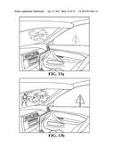 Moveable internal shock-absorbing energy dissipation padding in an     autonomous vehicle diagram and image