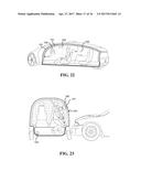 Moveable internal shock-absorbing energy dissipation padding in an     autonomous vehicle diagram and image