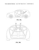 Moveable internal shock-absorbing energy dissipation padding in an     autonomous vehicle diagram and image