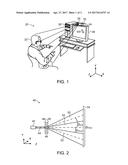 Optical pattern projection diagram and image