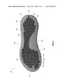 PRESSURE MAPPED MIDSOLES, ARTICLES OF FOOTWEAR INCLUDING THE SAME, AND     METHODS OF MAKING THE SAME diagram and image