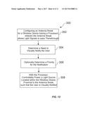 OPTICALLY TRANSMISSIVE ANTENNA BREAK STRUCTURES FOR WIRELESS DEVICES, AND     ASSOCIATED SYSTEMS AND PROCESSES diagram and image