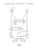 Decompression chair for lower back diagram and image