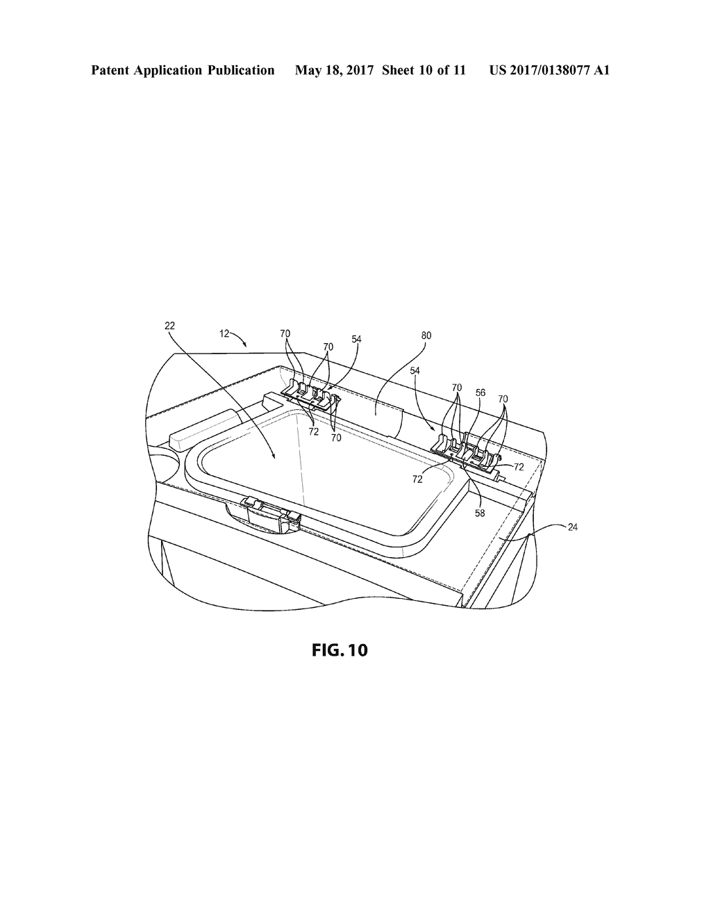 Intermittent Locking Door Mechanism - diagram, schematic, and image 11