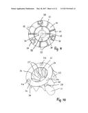 Electric Motor Comprising a Rotor, a Stator and an Electronic Housing as     well as Fan Wheel for an Electric Motor diagram and image