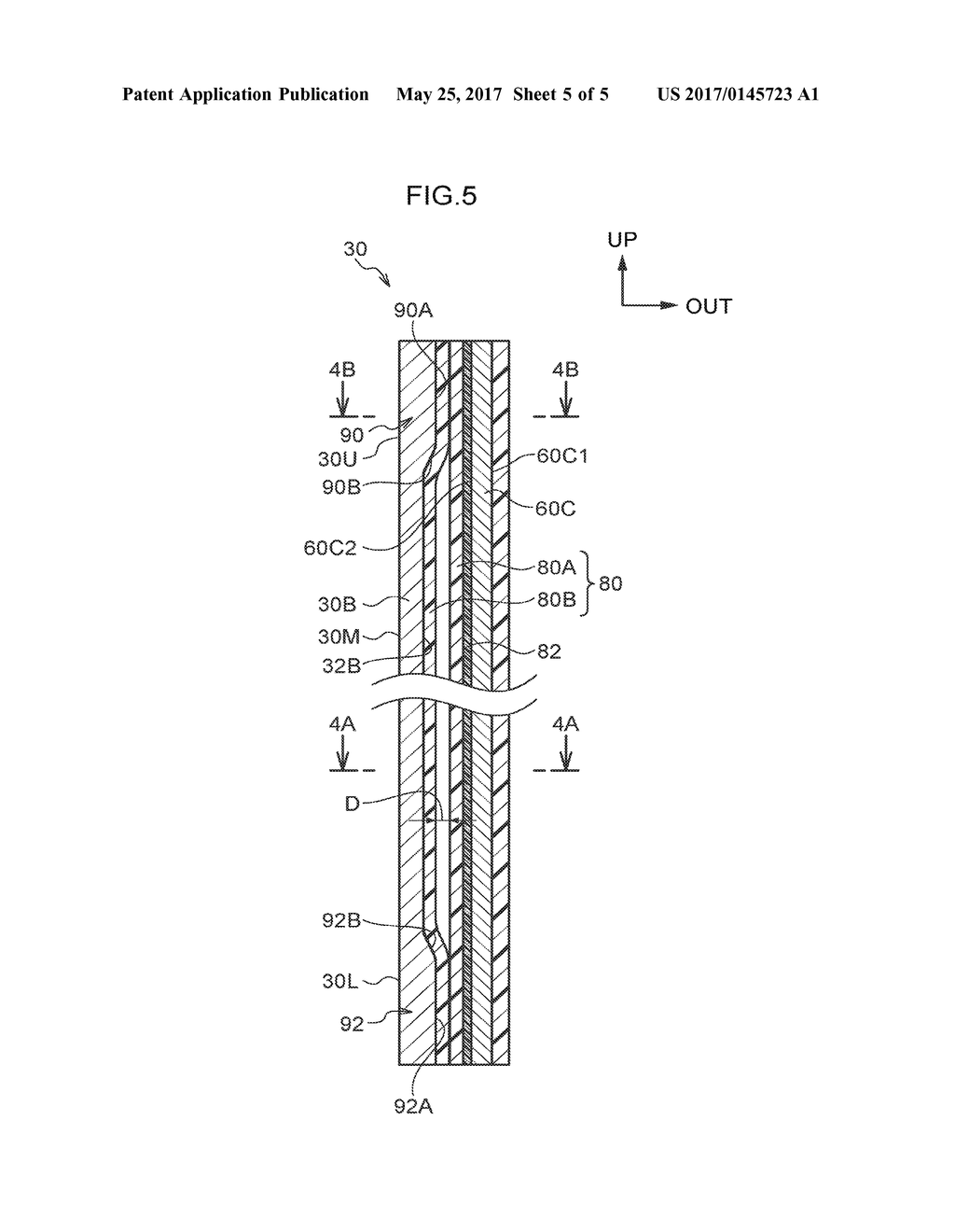 STRUCTURE CONFIGURED TO RAISE AND LOWER VEHICLE GLASS DOOR - diagram, schematic, and image 06