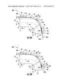 OPTICAL INTERFACE DEVICES AND METHODS EMPLOYING OPTICAL FIBERS AND A     SUPPORT MEMBER HAVING A BEND SECTION diagram and image