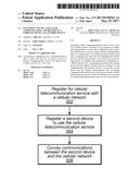 Extending Use of a Cellular Communication Capabilities in a Wireless     Device to Another Device diagram and image