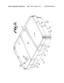 DEVICE FOR STORING, MARINATING, TRANSPORTING AND SERVING FOOD INCLUDING     WARMING COVER AND CUTTING BOARD AND METHOD THEREFOR diagram and image