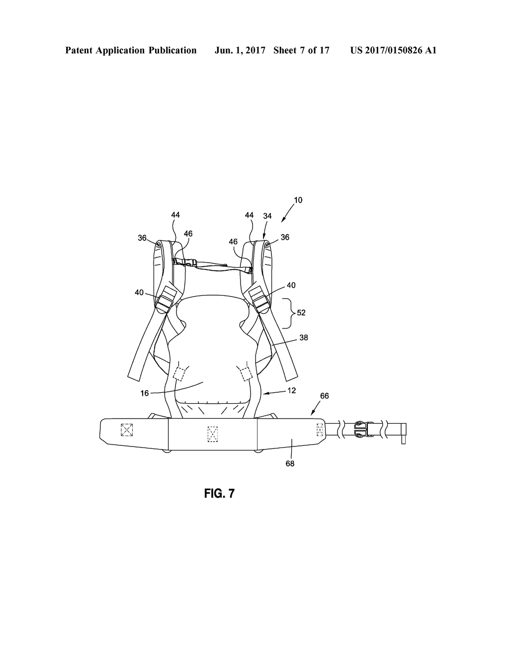 INFANT CARRIER WITH CINCHABLE SLEEVE SEAT ADJUSTMENT - diagram, schematic, and image 08