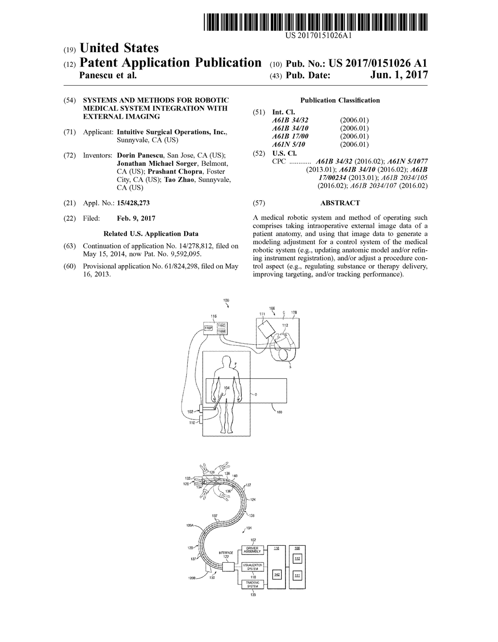 Systems and Methods for Robotic Medical System Integration With External     Imaging - diagram, schematic, and image 01