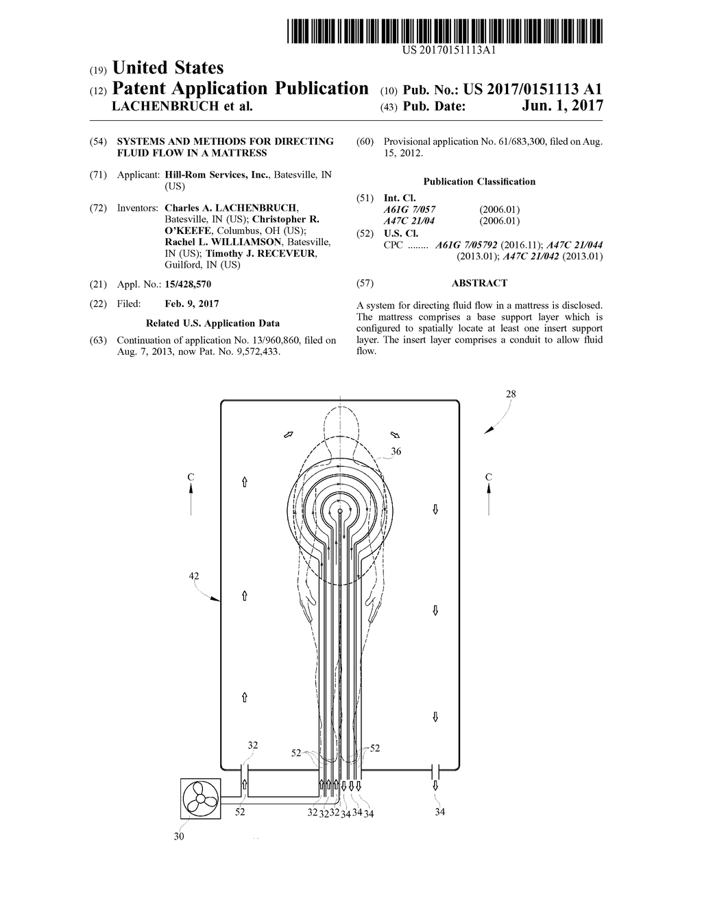 SYSTEMS AND METHODS FOR DIRECTING FLUID FLOW IN A MATTRESS - diagram, schematic, and image 01