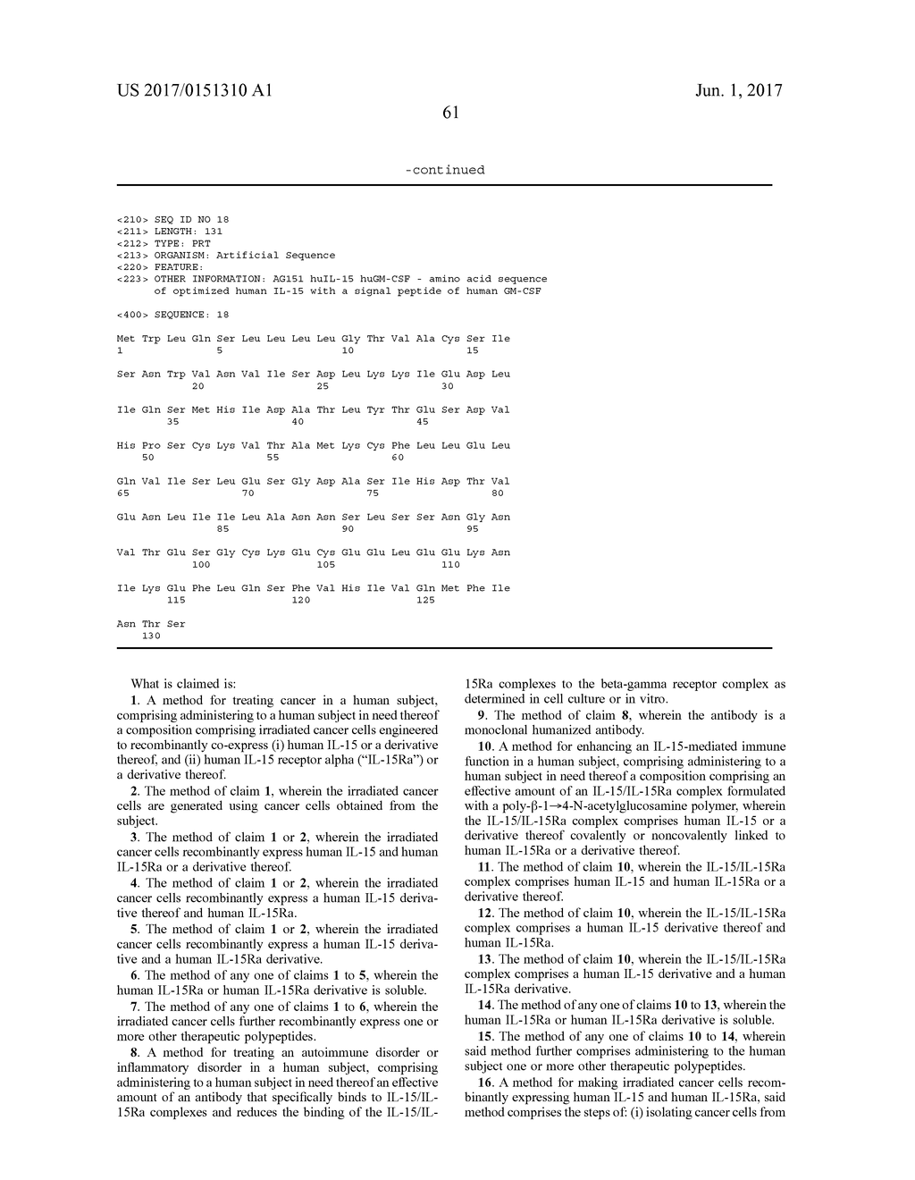 COMPLEXES OF IL-15 AND IL-15RALPHA AND USES THEREOF - diagram, schematic, and image 77