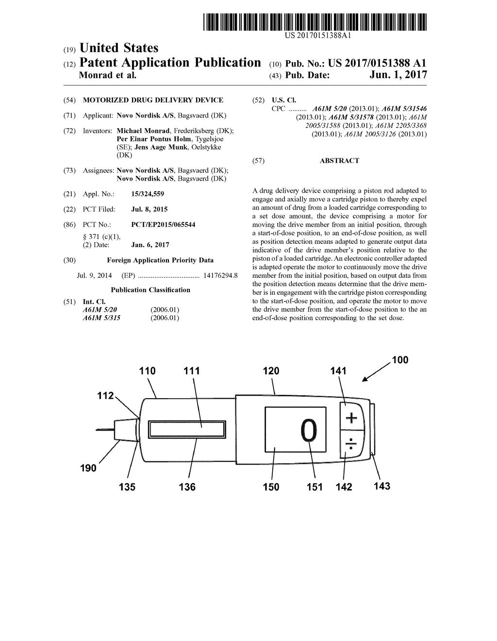 Motorized Drug Delivery Device - diagram, schematic, and image 01