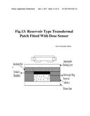 METHOD AND APPARATUS FOR MEASURING THE DOSE REMAINING UPON A TRANSDERMAL     DRUG DELIVERY DEVICE diagram and image